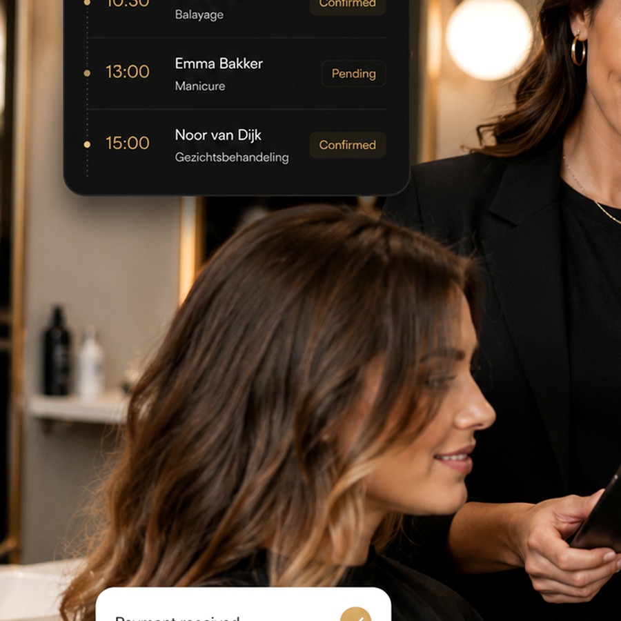 Salon behandeling sfeerfoto